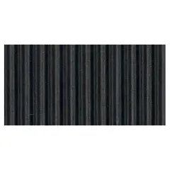 Corrugated Paper, Black, 48" x 25', 1 Roll