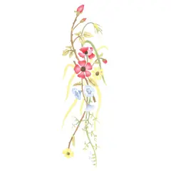 Poppy Flower Spray Wall Stencil | 3264 by Designer Stencils | Floral Stencils | Reusable Art Craft Stencils for Painting on Walls, Canvas, Wood | Reusable Plastic Paint Stencil for Home Makeover | Easy to Use & Clean Art Stencil