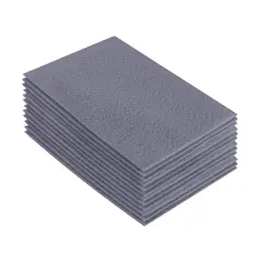 FabricLA Acrylic Felt Sheets for Crafts - Precut 9" X 12" Inches (20 cm X 30 cm) Felt Squares - Use Felt Fabric Craft Sheets for DIY, Hobby, Costume, and Decoration | Grey - 12 Pieces