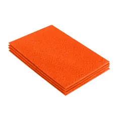 FabricLA Acrylic Felt Sheets for Crafts - Precut 9" X 12" Inches (20 cm X 30 cm) Felt Squares - Use Felt Fabric Craft Sheets for DIY, Costume, and Decoration | Light Orange - 4 Pieces