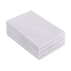 FabricLA Acrylic Felt Sheets for Crafts - Precut 9" X 12" Inches (20 cm X 30 cm) Felt Squares - Use Felt Fabric Craft Sheets for DIY, Costume, and Decoration | White - 10 Pieces