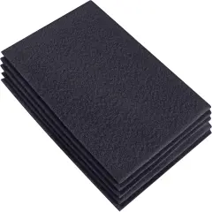 FabricLA Acrylic Felt Sheets for Crafts - Precut 9" X 12" Inches (20 cm X 30 cm) Felt Squares - Use Felt Fabric Craft Sheets for DIY, Hobby, Costume, and Decoration | Dark Grey - 5 Pieces