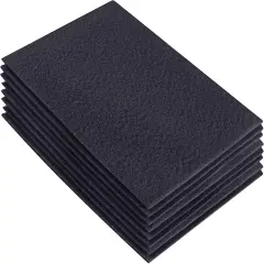 FabricLA Acrylic Felt Sheets for Crafts - Precut 9" X 12" Inches (20 cm X 30 cm) Felt Squares - Use Felt Fabric Craft Sheets for DIY, Hobby, Costume, and Decoration | Dark Grey - 8 Pieces