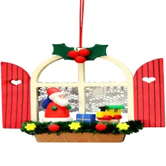 Ornmnt-Adv Win Santa Each