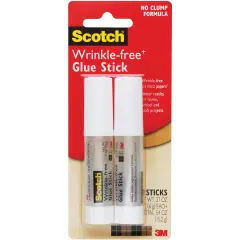 Scotch Wrinkle-Free Glue Sticks 2/Pkg-.27oz
