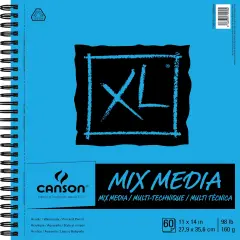 Canson XL Spiral Multi-Media Paper Pad 11"X14"-60 Sheets