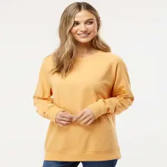 Long Sleeve Lightweight French Terry Crewneck Sweatshirt | RADYAN&reg; Harvest gold