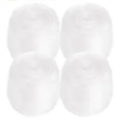 FabricLA Faux Fur Ribbon Trim Fabric - 1" Wide x 36" Long (3 FT) - Soft Christmas Fur Great for Crafting, Sewing, and Decorating - White