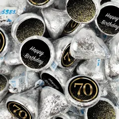 70th Birthday Candy Party Favors Chocolate Hershey's Kisses Bulk