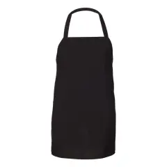 Q-Tees&reg; Bib Apron Black