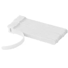 Kitcheniva Reusable Cable Straps Fastening Loop Ties 6" 50 Pcs White