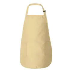 Q-Tees&reg; Full-Length Apron with Pockets Natural