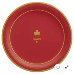 Metallic Friends Gathering Paper Dinner Plates, 10in, 20ct