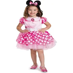 Girl's Classic Pink Minnie Mouse Tutu Dress Costume