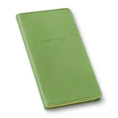 Gallery Leather Pocket Address Book - 6" x 3.25" Camden Kiwi