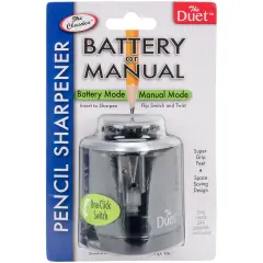 The Pencil Grip The Duet Pencil Sharpener-Black