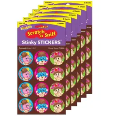 Scoop Squad/Chocolate Stinky Stickers&reg;, 48 Per Pack, 6 Packs