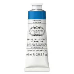 Charbonnel Etching Ink - Ocean Blue, 60 ml