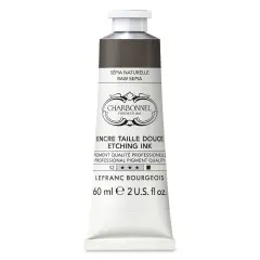 Charbonnel Etching Ink - Raw Sepia, 60 ml