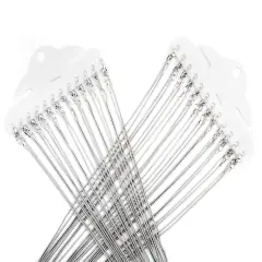 24 Pieces 18 Inch 925 Silver Plated 1.2mm DIY Snake Chain Charms Link Necklace with Lobster Clasps for Jewelry Making