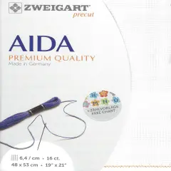 Precut Zweigart Aida White