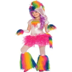 Girls Magical Myth Rainbow Unicorn Costume