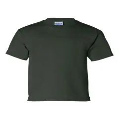 Gildan&reg; Ultra Cotton Youth Crewneck Short Sleeve T-Shirt Forest green