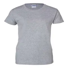 Gildan&reg; Ultra Cotton Women&rsquo;s Crewneck Short Sleeve T-Shirt Sport grey