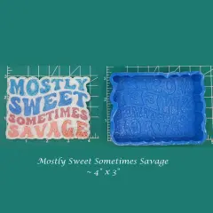 Mostly Sweet, Sometimes Savage Silicone Freshie Mold
