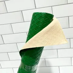 Green Diamond Weave Vinyl