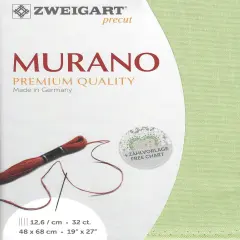 Precut Zweigart Murano 32 count Sage Green
