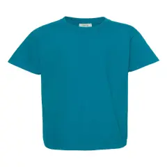 Comfort Colors&reg; Garment-Dyed Youth Heavyweight Short Sleeve Crewneck T-Shirt Topaz blue