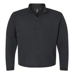 Adidas&reg; 3-Stripes Quarter-Zip Sweater Black melange