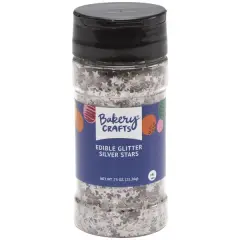 Silver Stars Edible Glitter