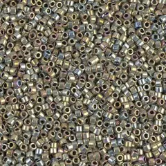 Miyuki Delica Bead 11/0 - DB0546 - Silver Gold Iris (Palladium Plated AB)