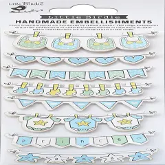 Little Birdie Baby Embellishments 8/Pkg
