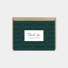 Fine Line Deco Custom Thank You Card IV