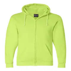Bayside&reg; USA-Made Full Zip Hooded Sweatshirt Lime Green