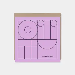 Geo Modern Line Art Card VIII, Minimal