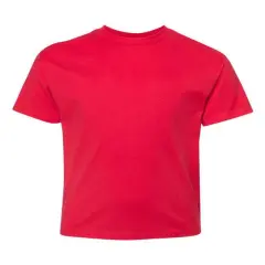 Hanes&reg; Perfect-T Youth Crew Neck Short Sleeve T-Shirt Athletic Red