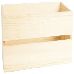 CousinDIY Wood CD Crate 5.8"X4.4"X11.5"-Natural