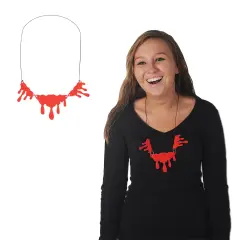 Beistle - Dripping Blood Necklace - 14" - 12 Pack