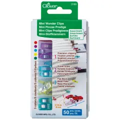 Clover Mini Wonder Clips - 50 pieces