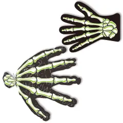 Beistle - Skeleton Hand Treat Bags - 9" x 11" - 24 Pack
