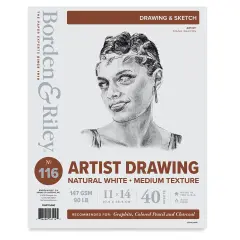 Borden & Riley #116 Artist Drawing Paper Pad - 11" x 14", 40 Sheets