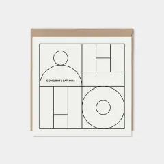 Geo Modern Line Art Card