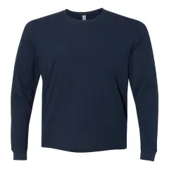 Next Level&reg; Sueded Long Sleeve Crewneck T-Shirt Midnight Navy
