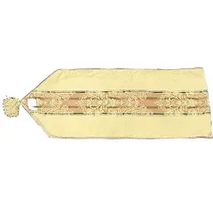 Green Jacquard Table Runner 14" x 68"