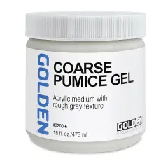 Golden Pumice Gel Medium - Coarse, 16 oz jar