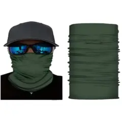 Solid Hunter Green Tube Bandana Neck Gaiter Accessory